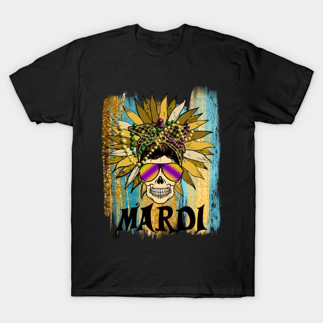 Mardi Gras Spirit - Live Well Before Death T-Shirt by Unified by Design